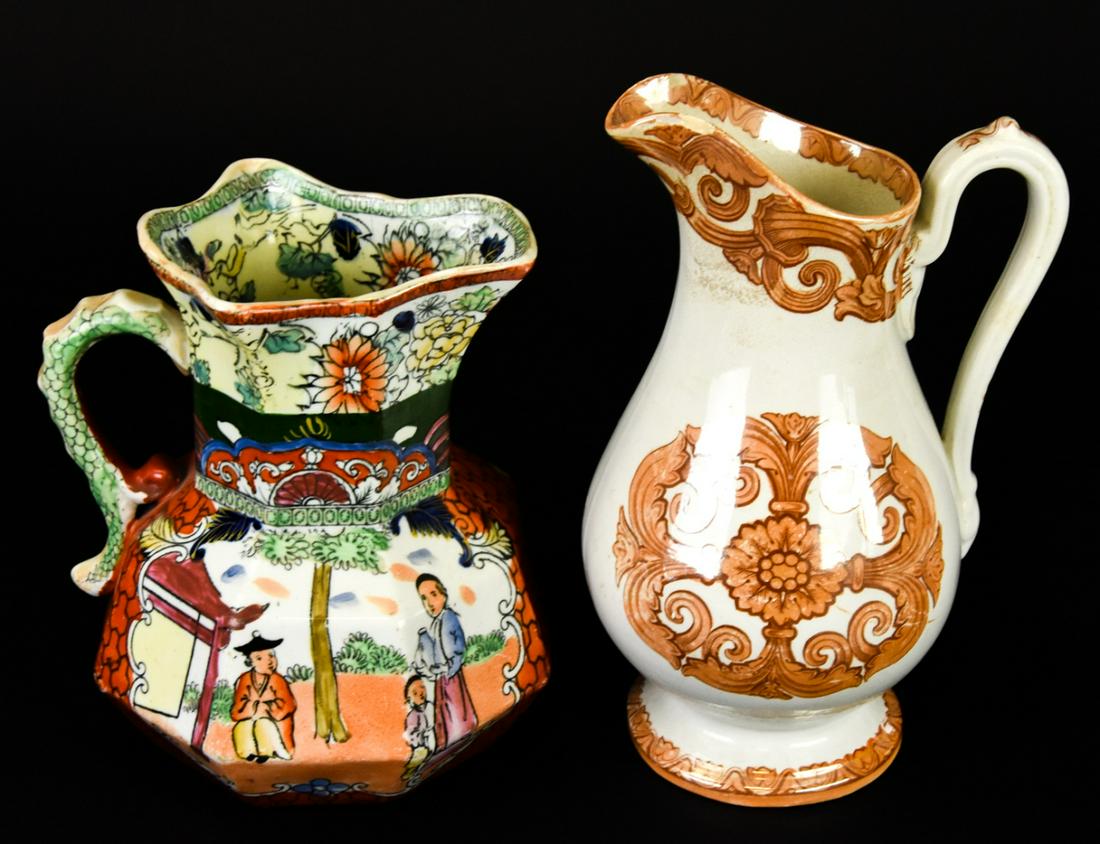 19th C Mason's Chinoiserie & Neoclassical Pitchers (1 of 7)