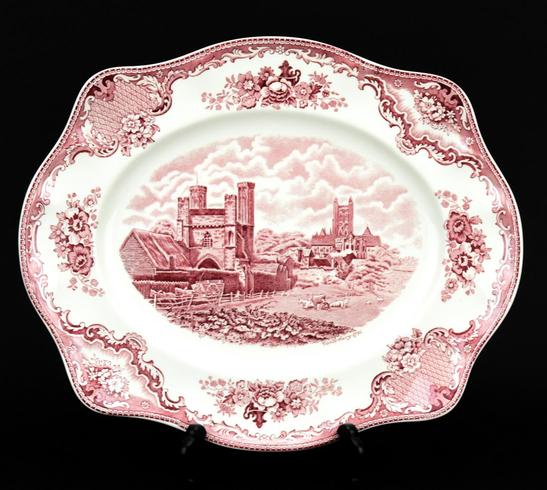 English Johnson Bros Old Castles Porcelain Platter (1 of 8)