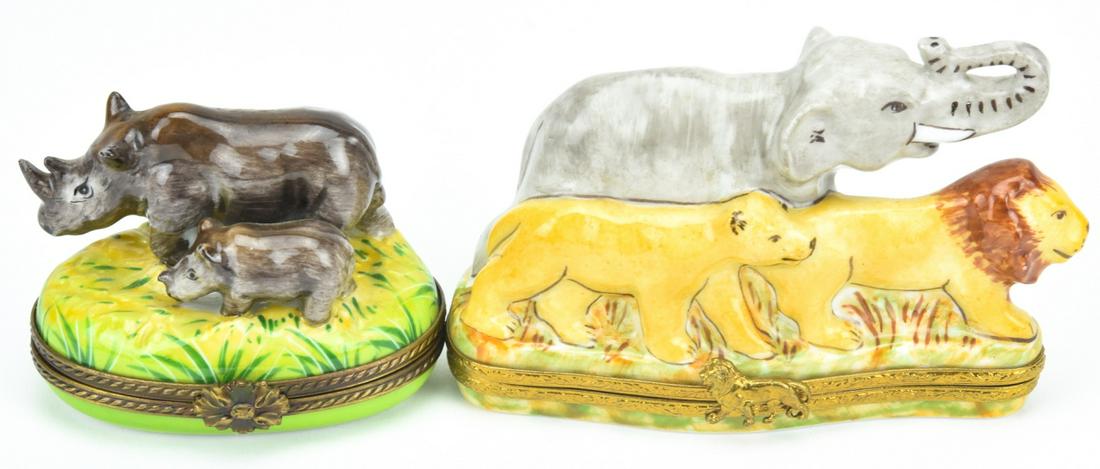 Limited Edition Limoges Safari Wild Life Trinkets (1 of 6)