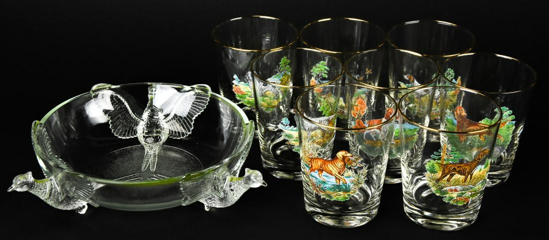 Collection of Hunt Theme Glassware (1 of 9)