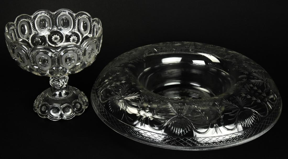 Vintage Cut & Pressed Glass Centerpieces (1 of 8)