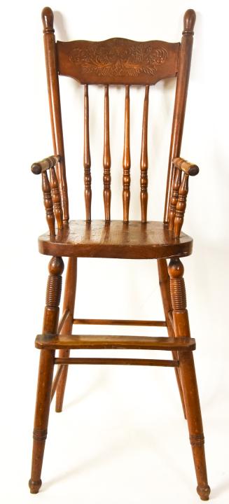 Antique 19th C Wooden Child's or Doll's High Chair (1 of 7)