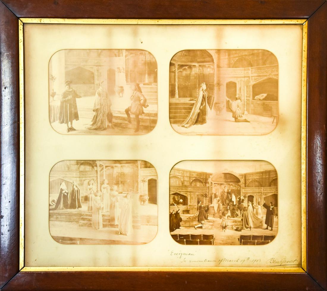 Signed Framed Early 20th C Photographs "Everyman" (1 of 7)