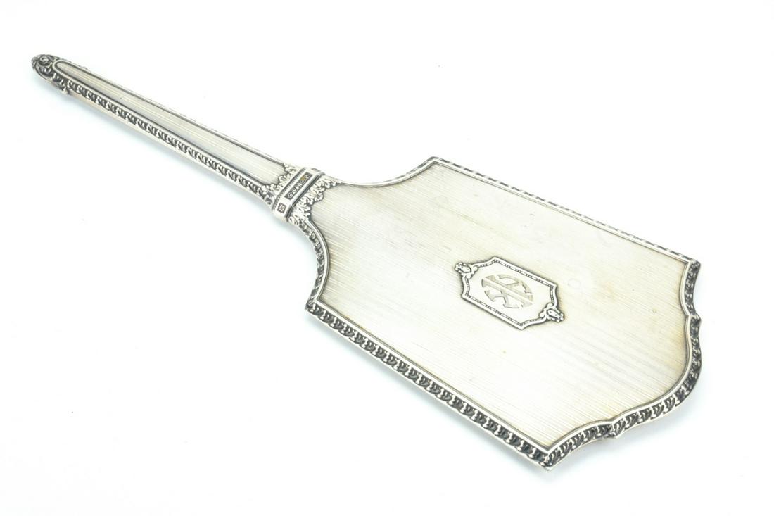 Antique C 1900 Edwardian Sterling Hand Mirror (1 of 9)