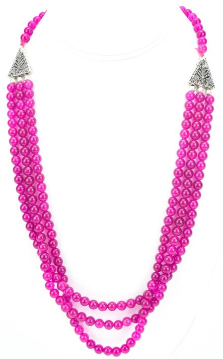 350 Carats Ruby Necklace w Filigree Panels (1 of 7)