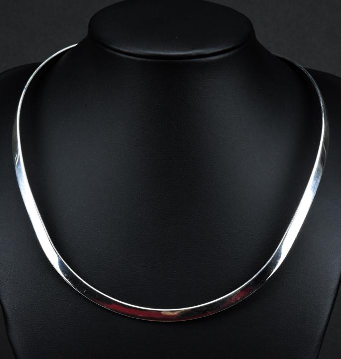 Modern Sterling Silver Torque Collar Necklace (1 of 8)