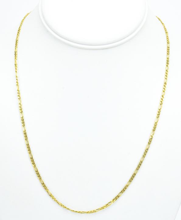 Estate 10kt Yellow Gold Figaro Necklace Chain (1 of 7)