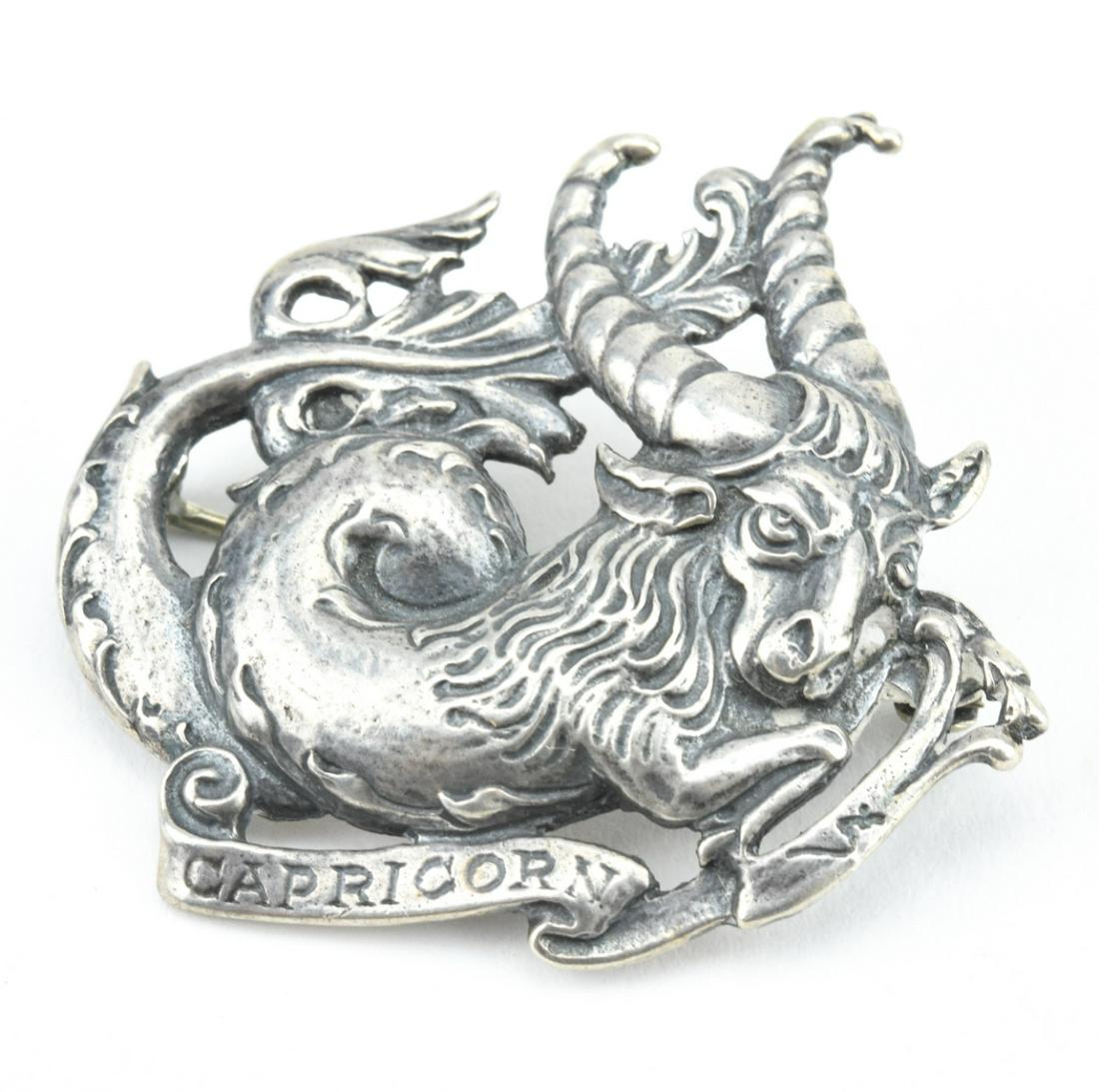 Vintage Sterling Silver Zodiac Brooch By Cini (1 of 6)