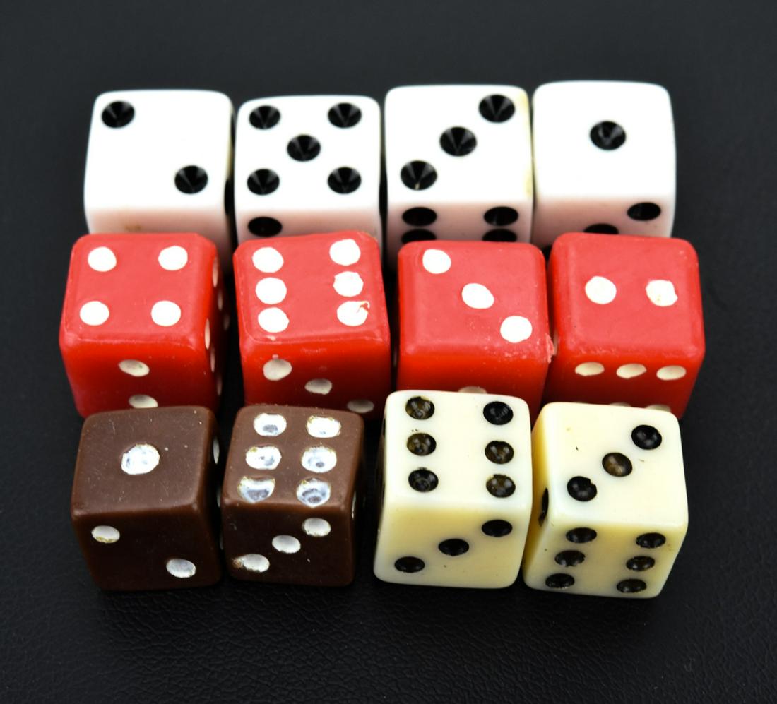 Collection of Antique & Vintage Miniature Dice (1 of 6)