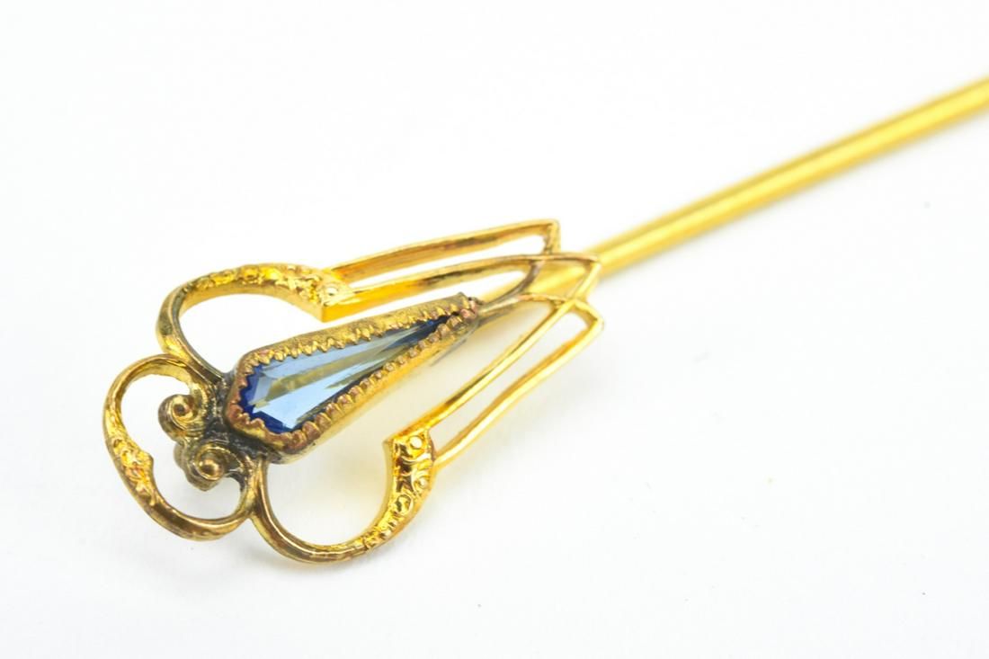 Antique C 1900 10kt Gold Stick Pin (1 of 6)