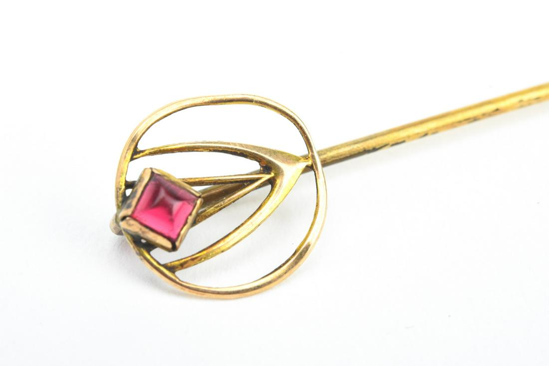 Antique C 1900 10kt Gold Stick Pin (1 of 6)