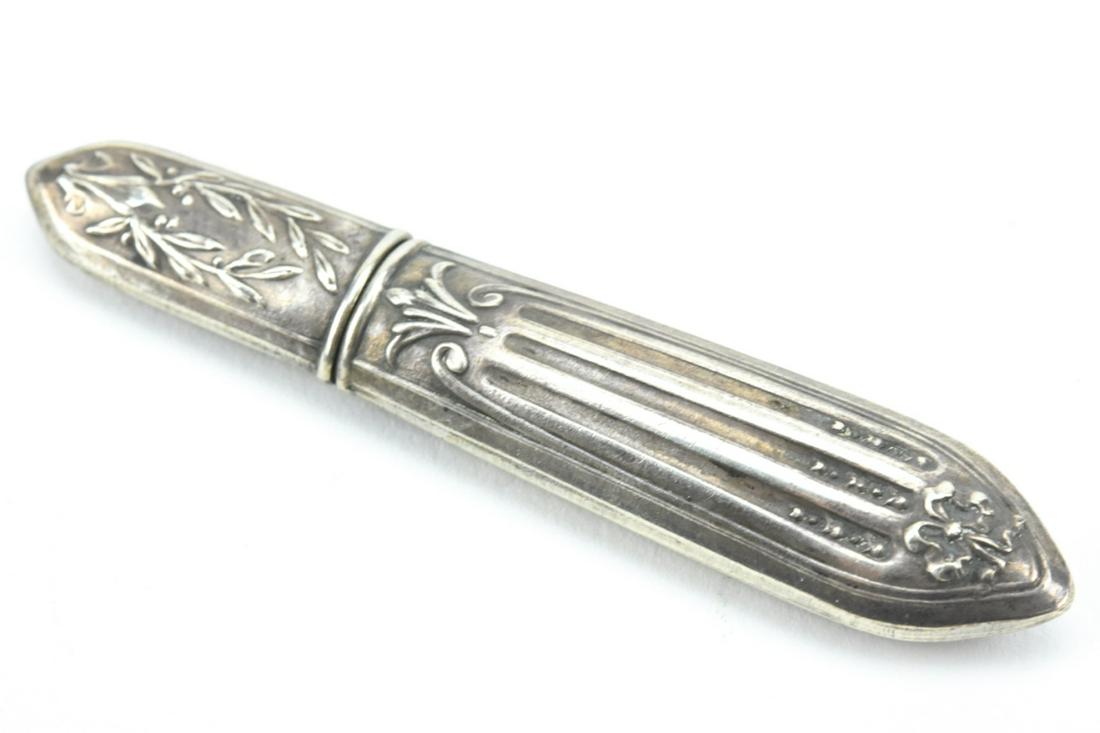 Antique Edwardian Sterling Silver Needle Case (1 of 6)