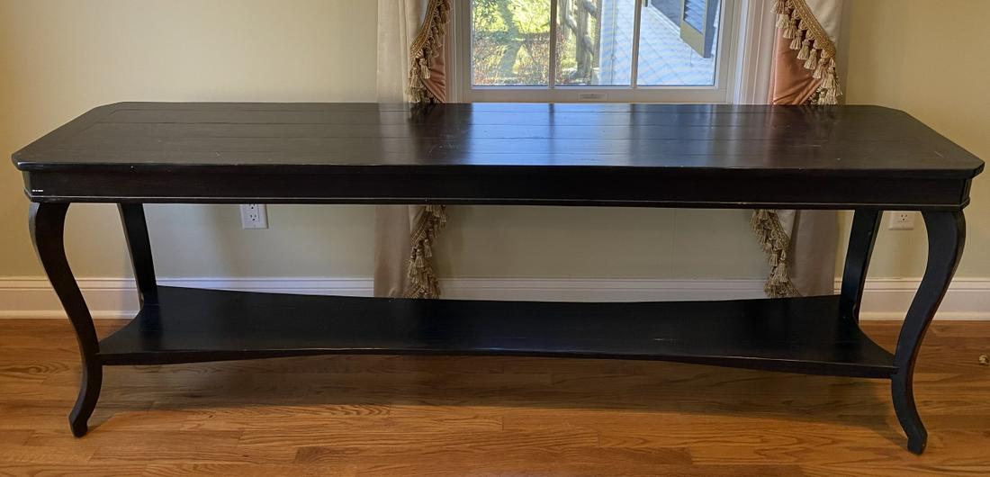 Plank Constructed Queen Ann Rustic Console Table (1 of 6)