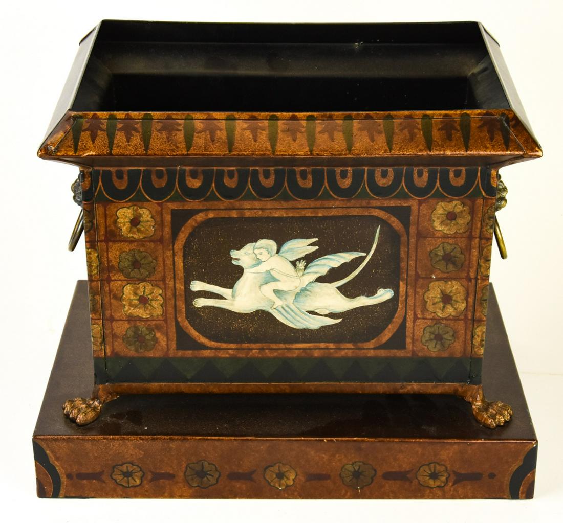 Tole Hand Painted Centerpiece / Planter (1 of 7)