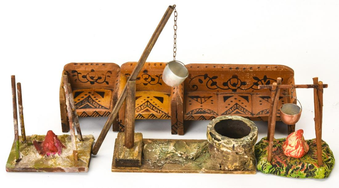 Antique German Made & Wooden Dollhouse Items (1 of 10)