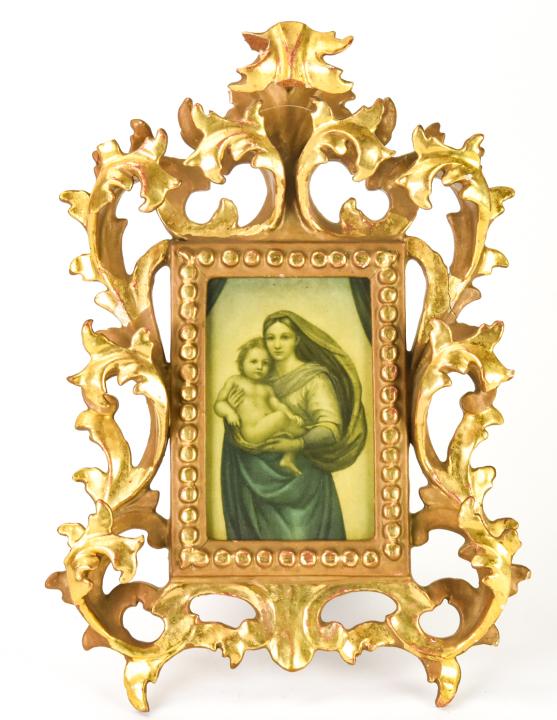 Antique Italian Florentine Gold Leaf Picture Frame (1 of 8)