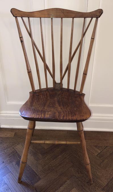 Antique 18th C American Carved Windsor Side Chair (1 of 7)