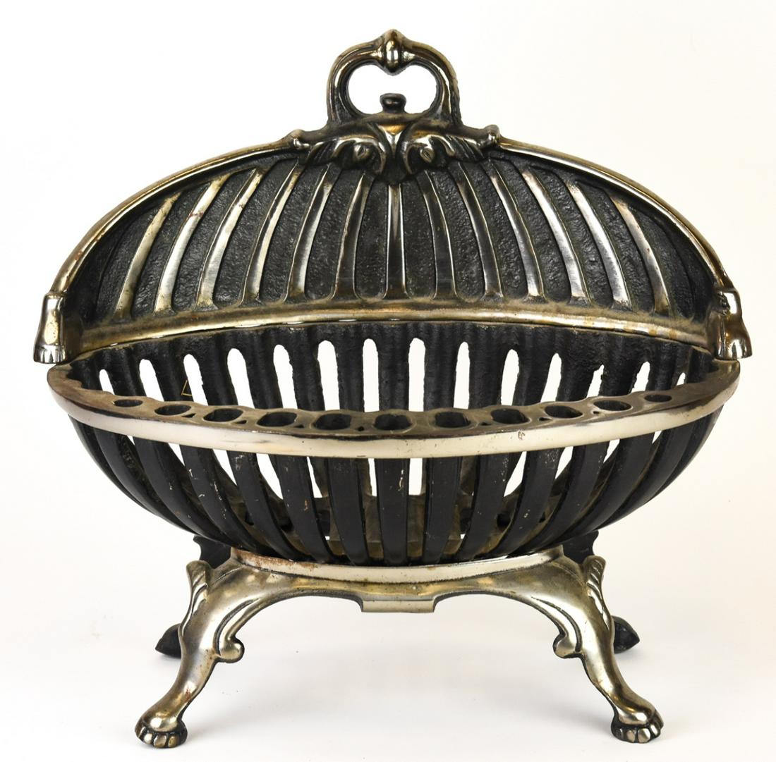 Vintage Wrought Iron Fireplace Grate (1 of 7)