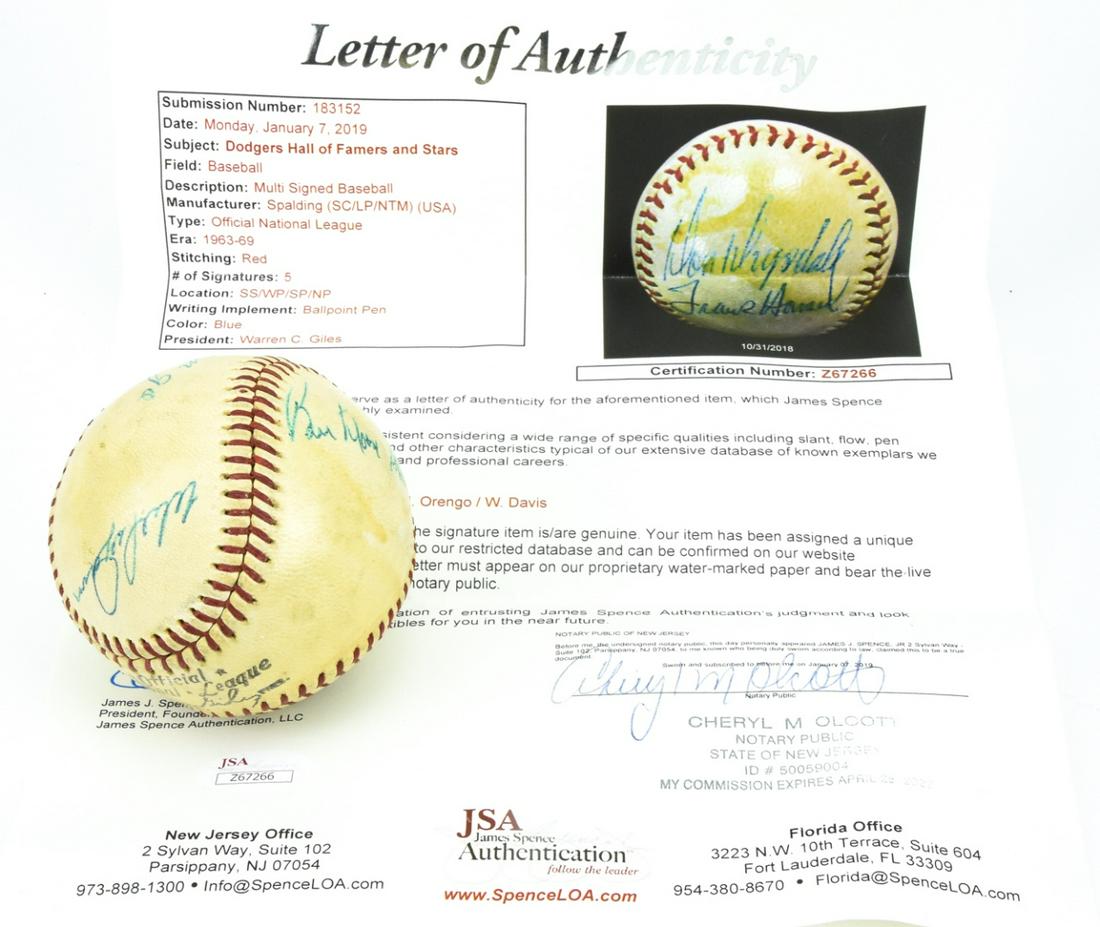 Dodgers Hall of Famers & Stars Signed Baseball (1 of 7)