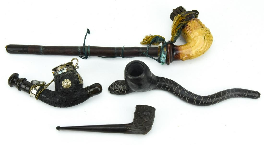 Lot 4  Assorted Tobacco Pipes Including Bruyere (1 of 5)