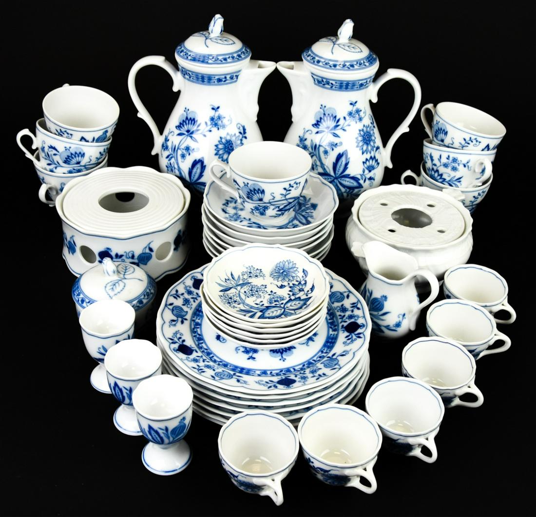 Bavaria German Blue & White Porcelain Tea Set (1 of 8)