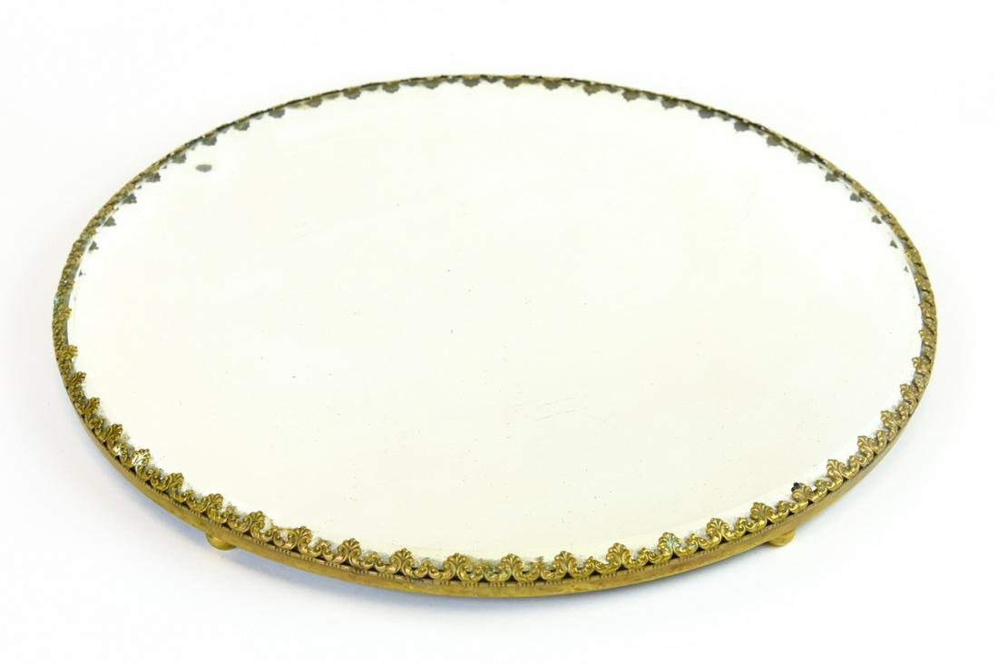 Ormolu Mounted Beveled Mirrored Plateau (1 of 7)