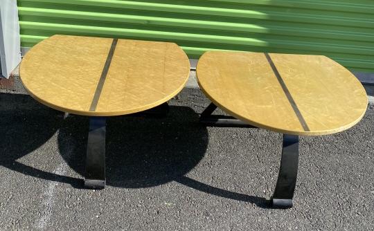 Pair Mid Century Modern Pine End Tables (1 of 4)
