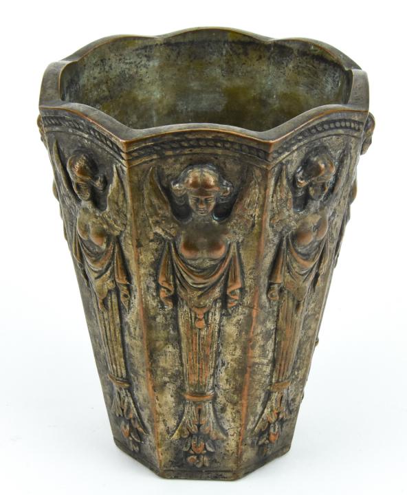 Antique Italian Neoclassical Angel Motif Vase (1 of 5)