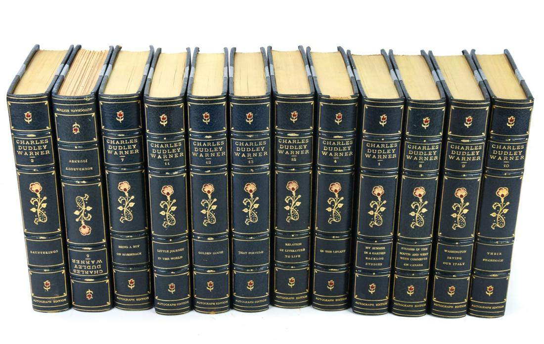 Antique Writings Charles Dudley Warner 12 Vols.: Antique Writings Charles Dudley Warner 12 Vols. Author: Warner, Charles Dudley Title: The Complete Writings of Charles Dudley Warner Place Published: Hartford, Conn.