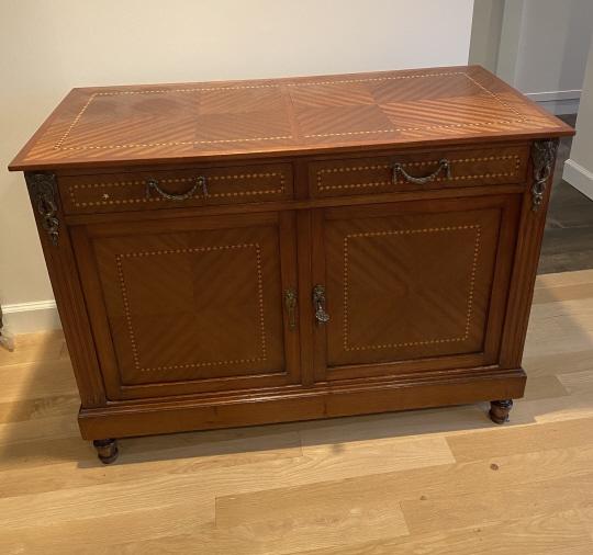Neoclassical Revival Style Carved Inlaid Sideboard (1 of 10)