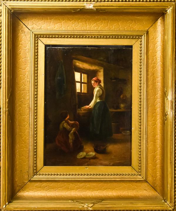 Philippe Francois Sauvage - Oil Painting on Board (1 of 10)