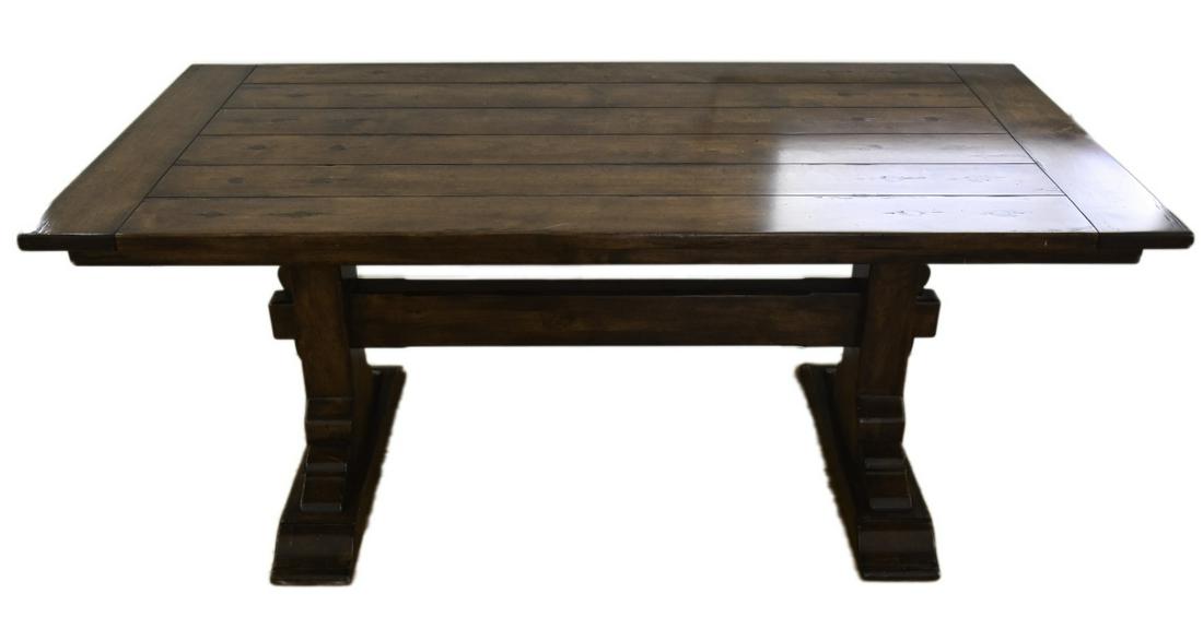 Trestle Base Farm Table Dining Table by Bausman (1 of 8)