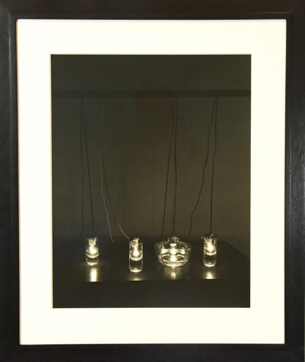 David Goldes Science Experiment #2 Photograph: David Goldes Science Experiment #1 Photograph. Professionally framed and matted. Measures 31 x 26 inches.