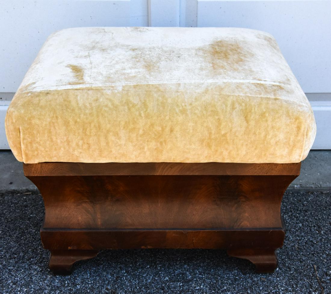Antique 19th C American Empire Ottoman Stool (1 of 7)