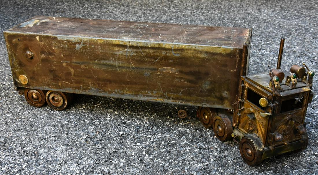 American Folk Art / Steam Punk Found Object Statue (1 of 7)