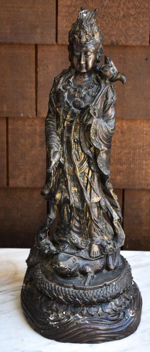 Antique Chinese Archaic Style Bronze Statue (1 of 4)