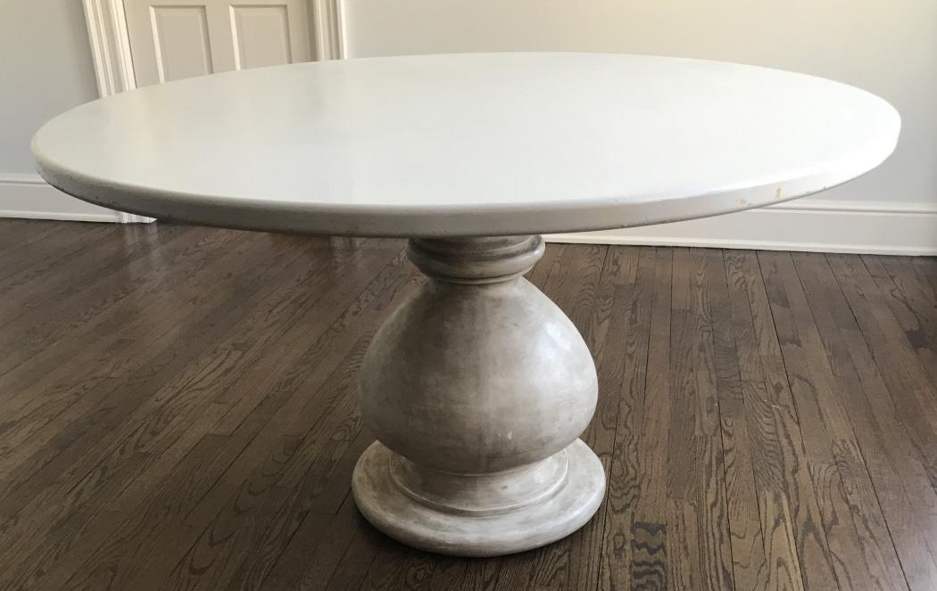 Contemporary Round Pedestal Base Dining Table (1 of 4)