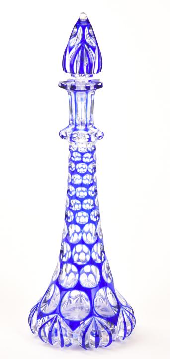 Antique Art Glass / Bohemian Glass Perfume Bottle (1 of 8)