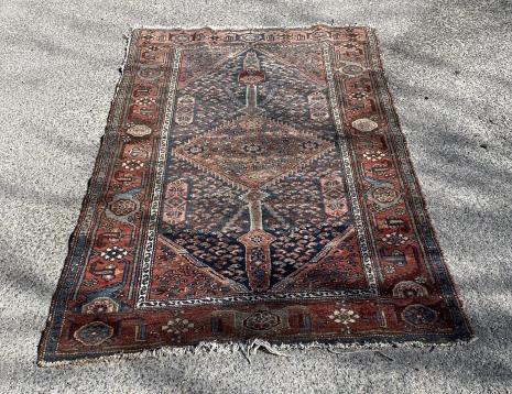 Persian Bokhara Hand Knotted Wool Area Rug (1 of 5)