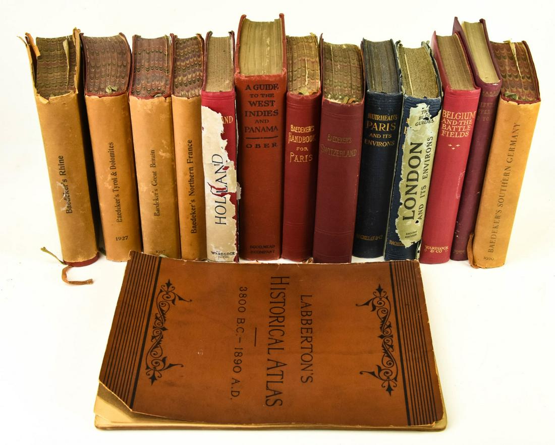 Lot Vintage Travel Guides Baedeker's & Blue Guides (1 of 12)