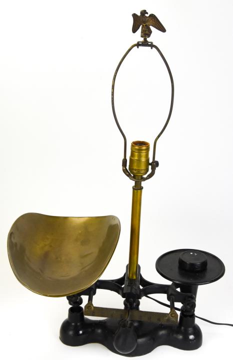 Vintage Metal Scale Table Lamp (1 of 7)