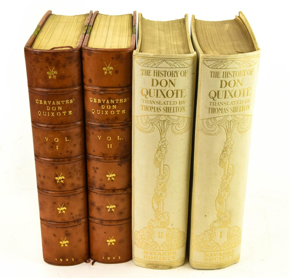 Two Sets 1923 Don Quixote Illustrated Vols. I-II (1 of 10)