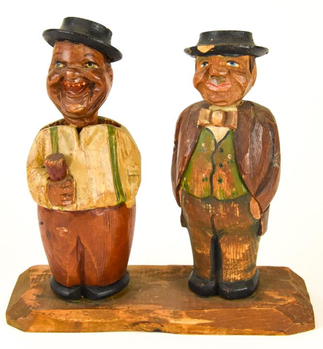 Antique German Black Forest Carved Figural Barware (1 of 6)