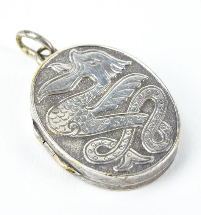 Antique Chinese Export Silver Locket Pendant (1 of 7)