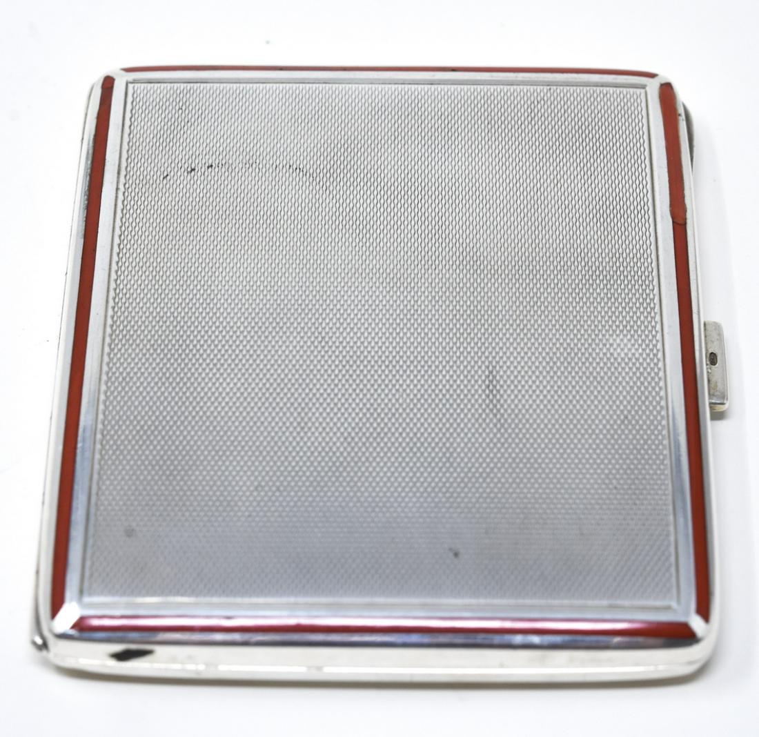 English Art Deco Sterling & Enamel Cigarette Case (1 of 8)