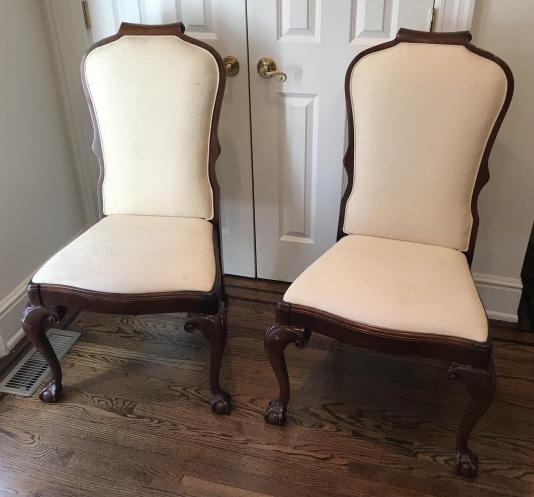 Pair English Chippendale Style Ball & Claw Chairs (1 of 4)
