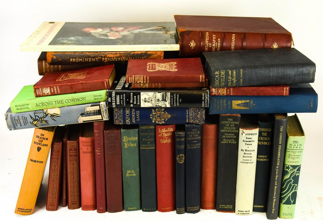 Lot Assorted Antique Vintage Books History, Travel (1 of 7)