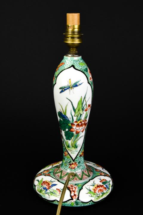 Chinoiserie Hand Painted Porcelain Table Lamp (1 of 7)