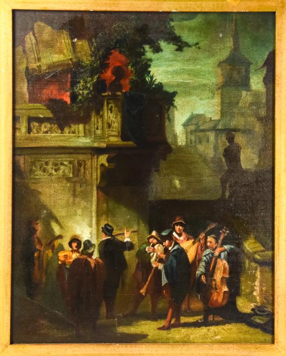 Antique Italian Venetian School Style Oil Painting (1 of 7)