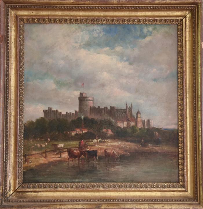 Alfred Vickers - Windsor Castle Oil Painting (1 of 8)